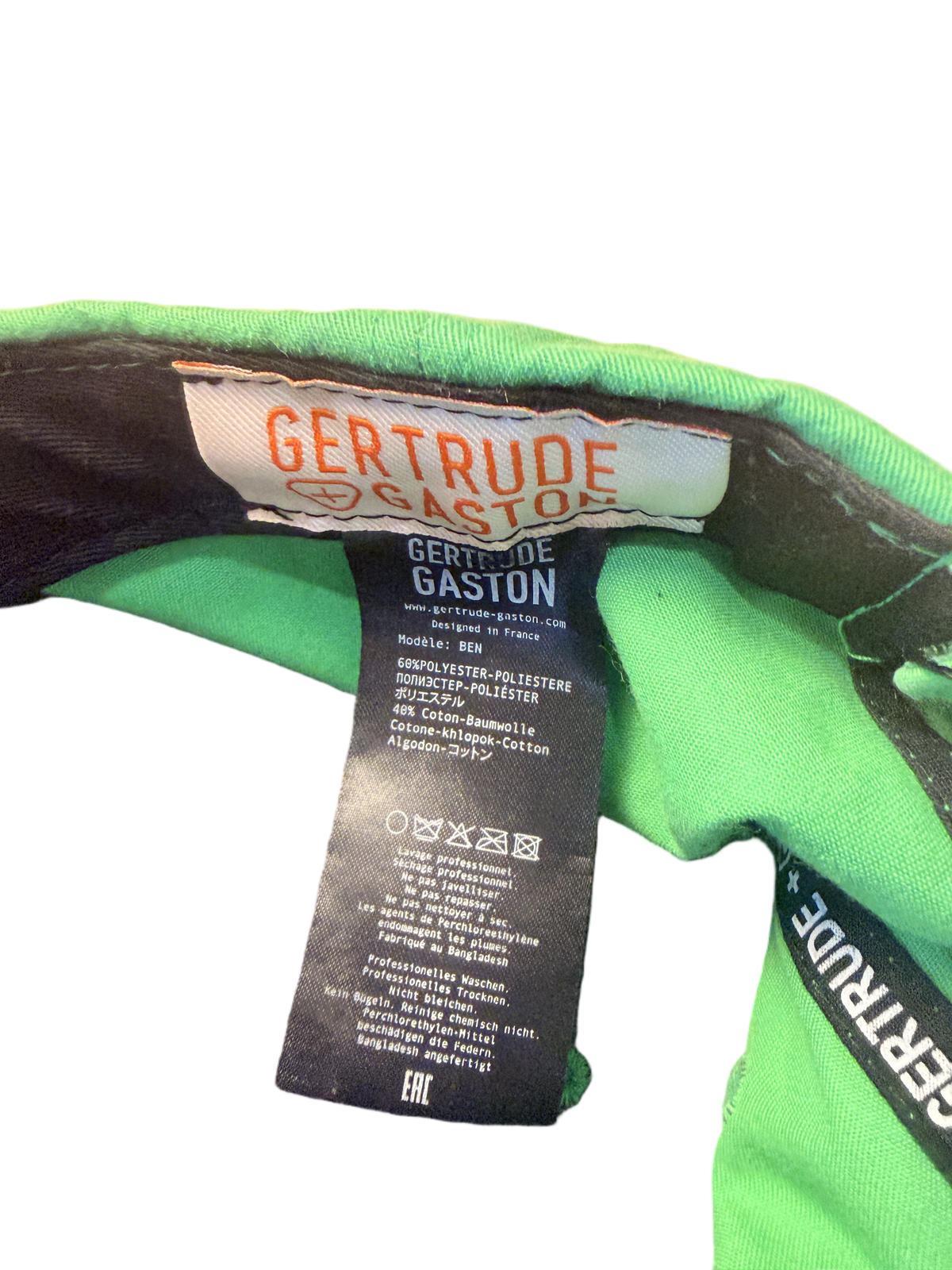Casquette Gertrude et Gaston