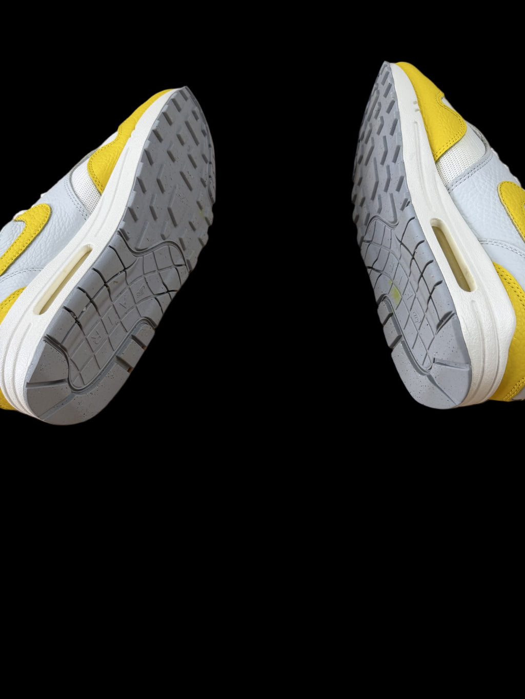 Air max 1 White bright yellow