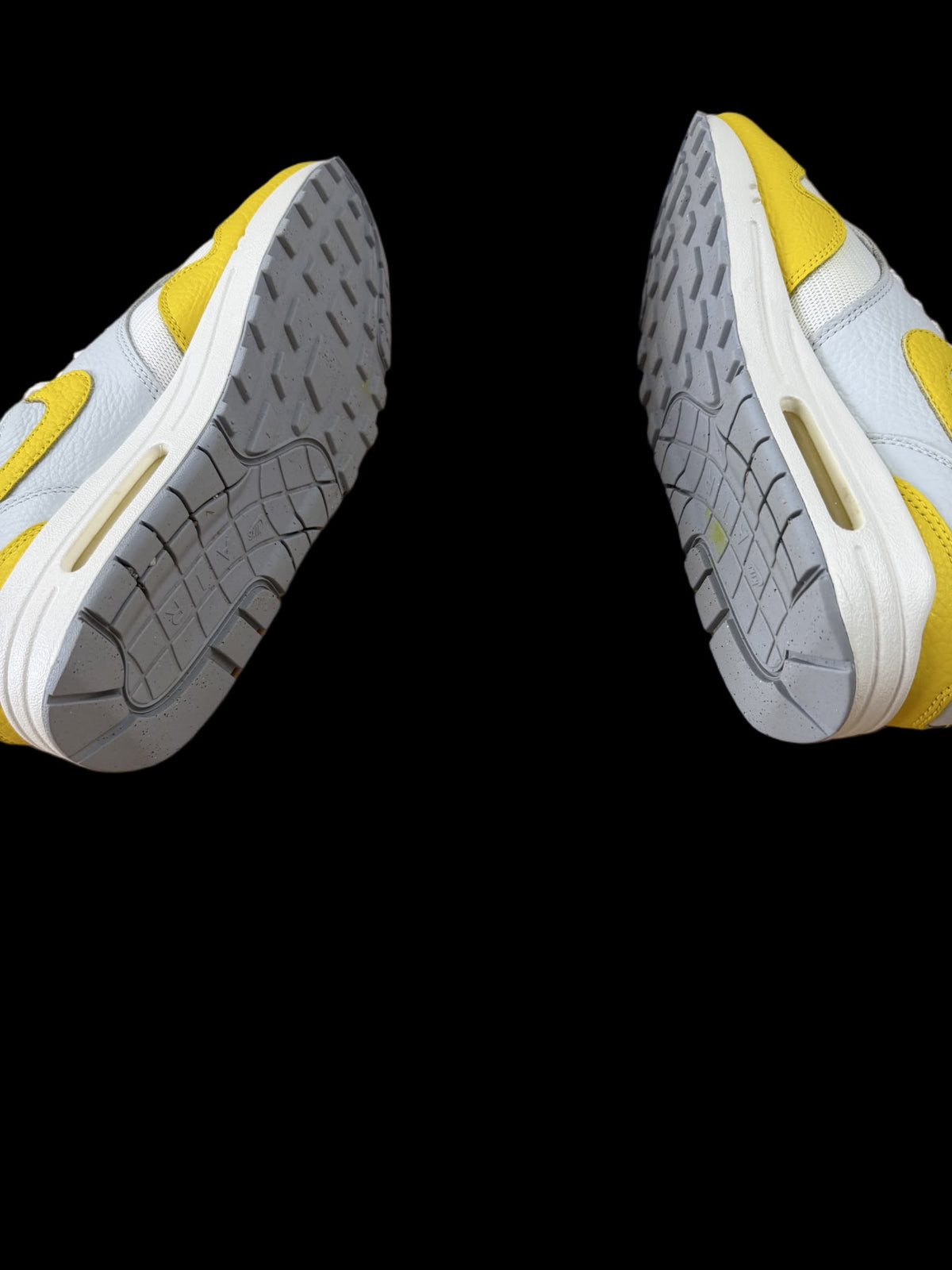 Air max 1 White bright yellow