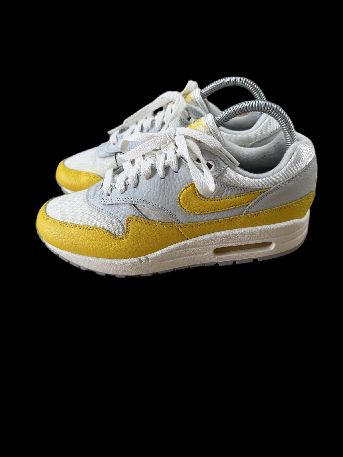 Air max 1 White bright yellow