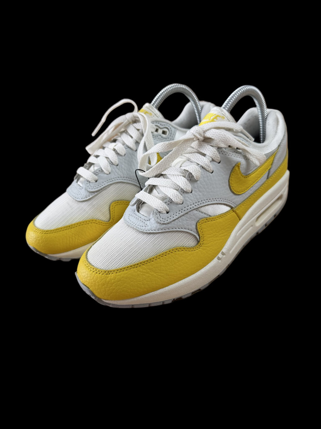 Air max 1 White bright yellow